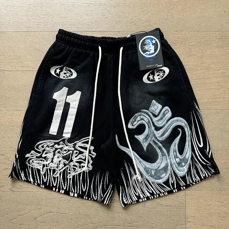 Gallery Dept. Oversized Sweat Shorts Om Symbol Print
