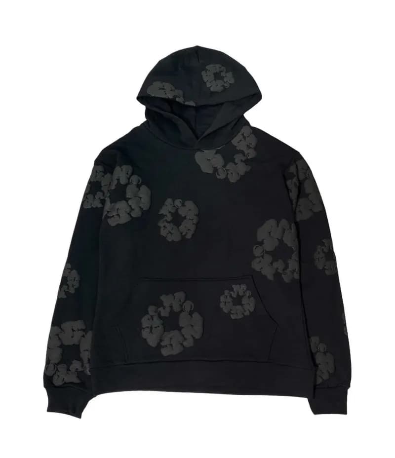 Balenciaga Flower Hoodie Monochrome Floral