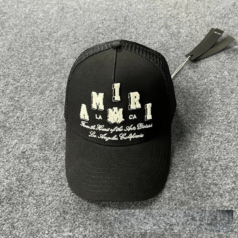 Amiri Trucker Cap Embroidered Logo — 040111005-2