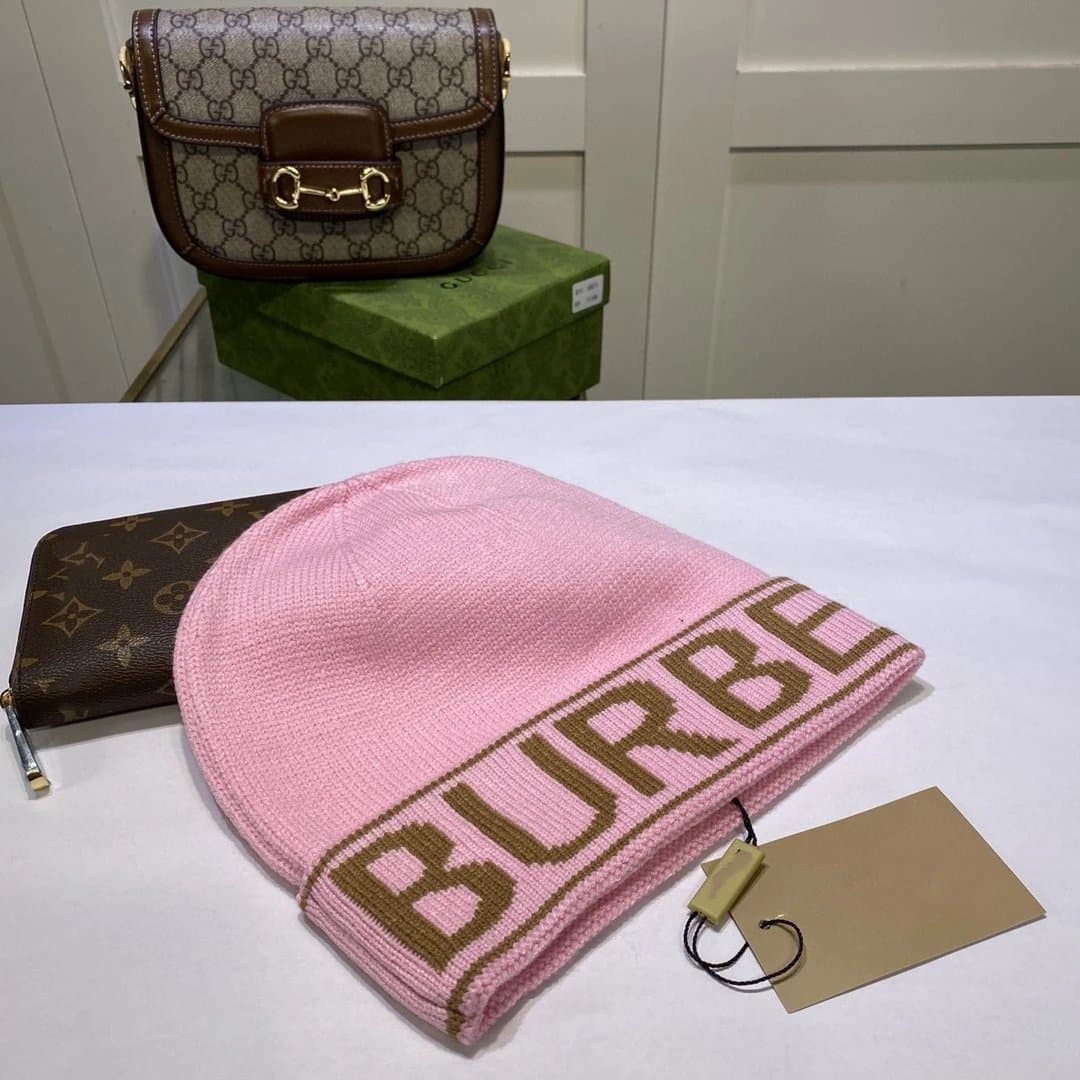 Prada Ribbed Beanie Triangle Logo — 9