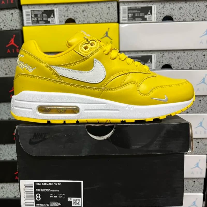 Nike Air Max 1 Leopard Print — Supreme 黄色HF8813-700