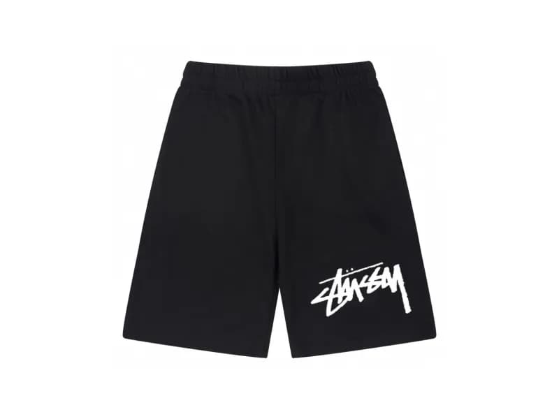 Stüssy Logo Shorts White Graffiti Logo