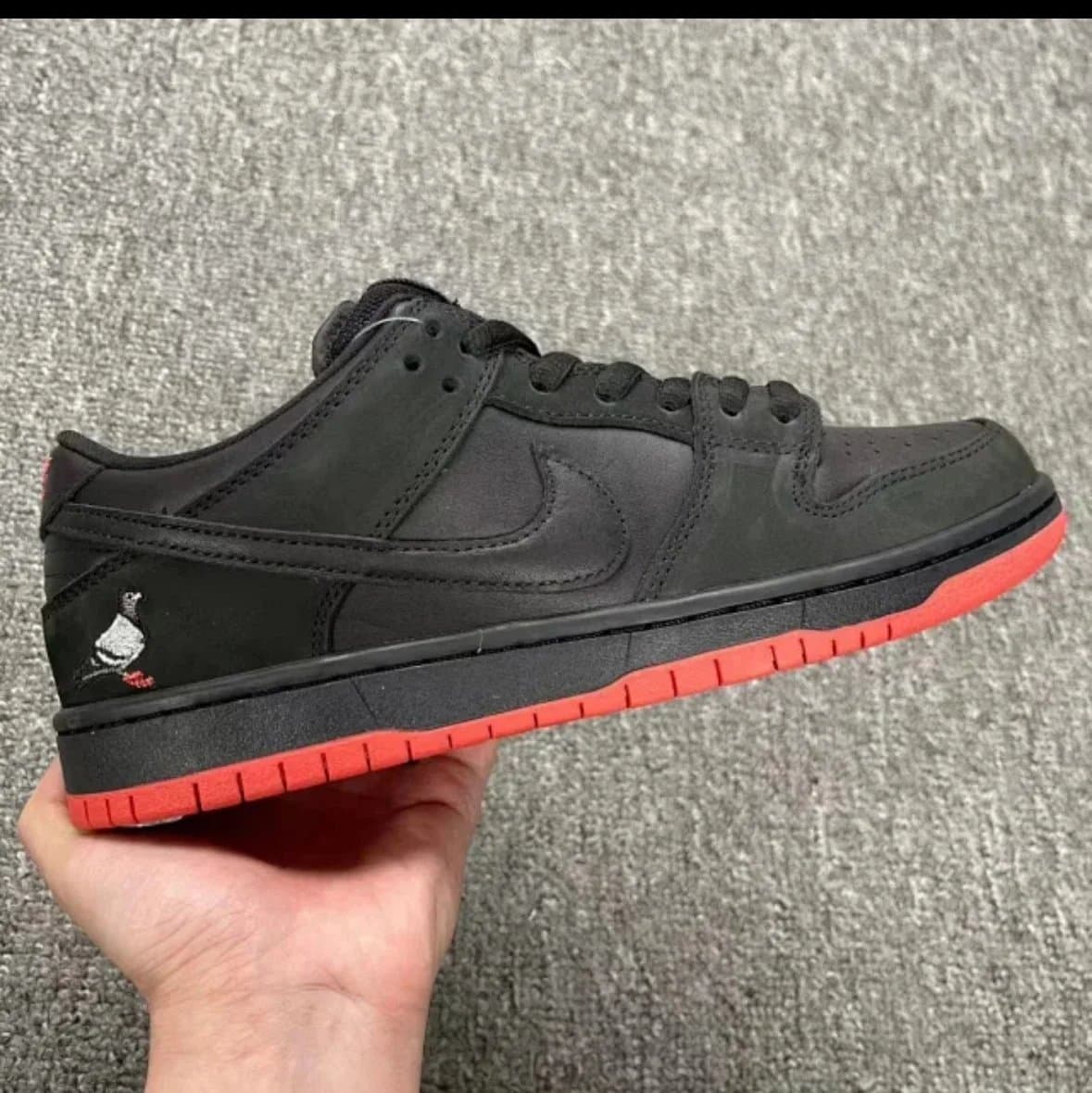 Nike Dunk Low Pink Orange — Black Pigeon