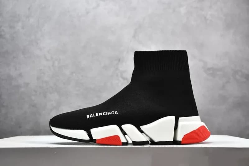 Balenciaga Speed Trainer Black White Red