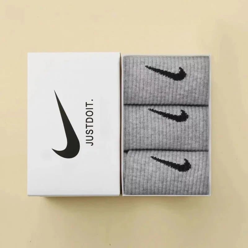Nike Socks Swoosh Logo Pack — 3双装【灰+灰+灰】灰