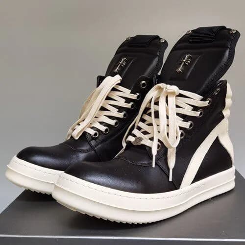 Rick Owens Drkshdw Runner All Black — 经典款十字架 厚底3.5厘米
