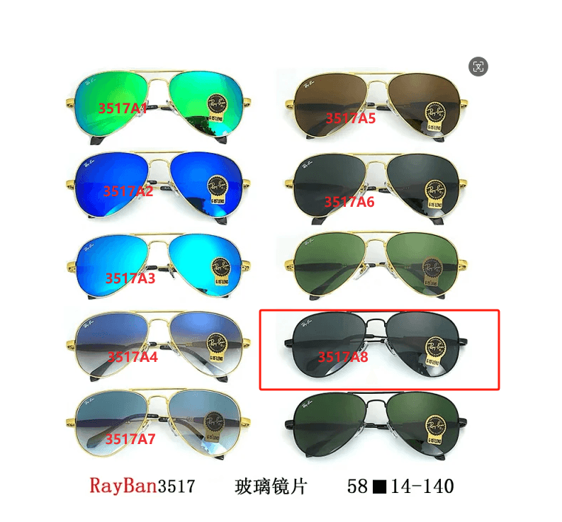 Ray-Ban Aviator Green Mirror