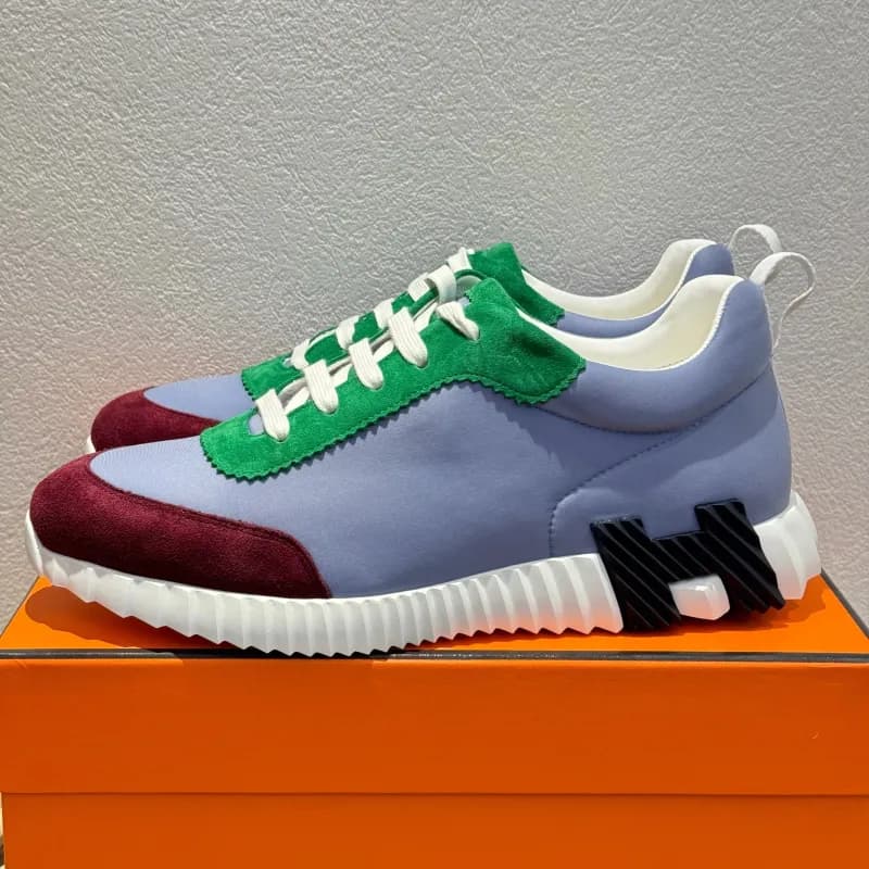 Hermès H-Boot Sneaker White with Black H Logo — 27