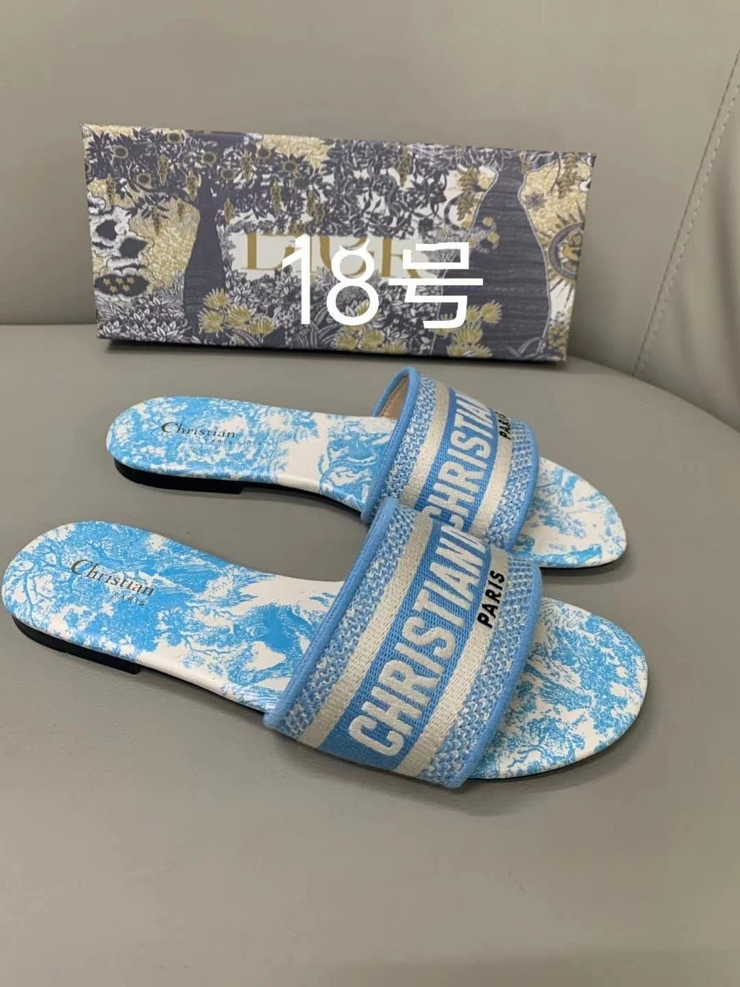 Dior B22 Slide Toile de Jouy