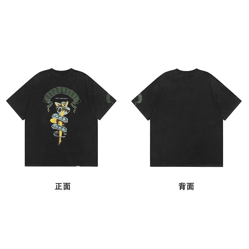 Balenciaga Graphic T-Shirt Kill For Love Print