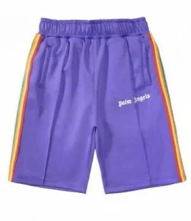 Palm Angels Track Shorts Rainbow Stripe