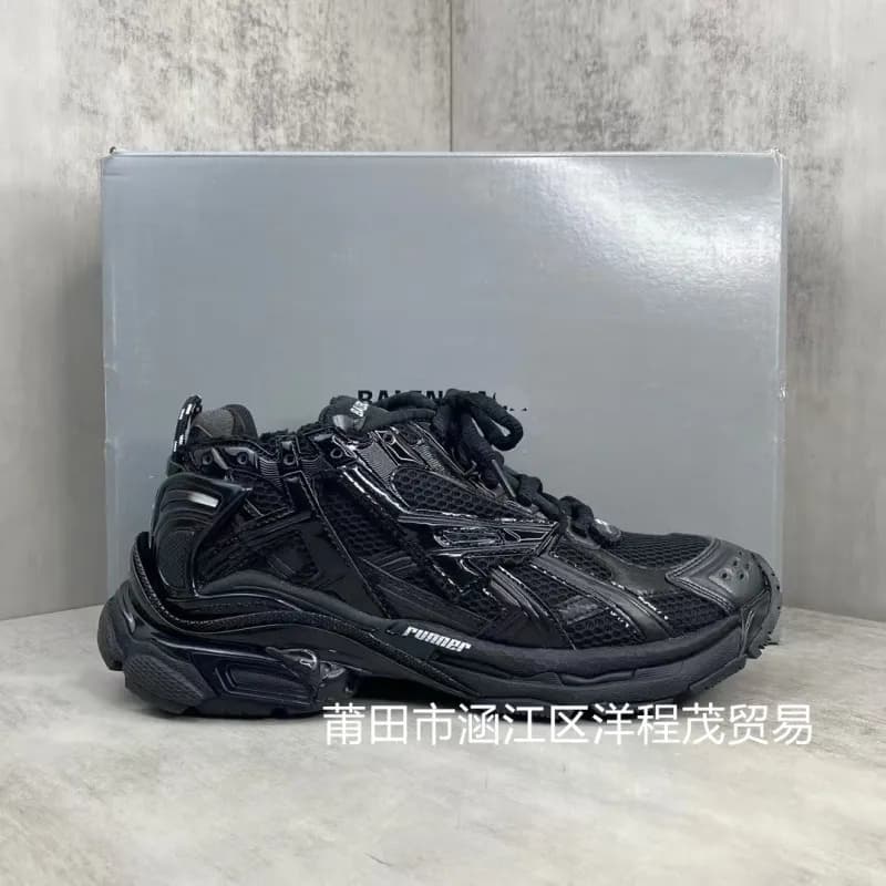 Balenciaga Triple S White Mesh — 黑色