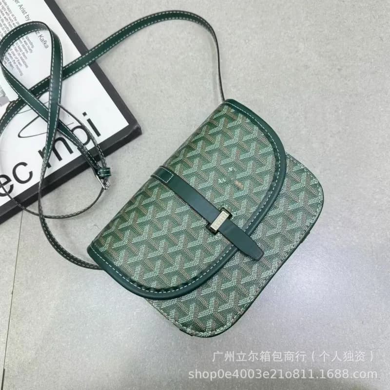 Goyard Saint Louis Mini Green Goyardine Canvas