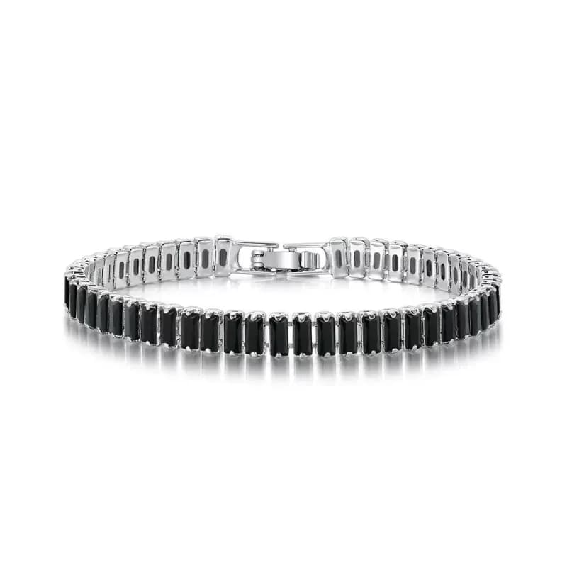 Van Cleef & Arpels Alhambra Bracelet Emerald and Diamond — 5mm｜黑金长方钻