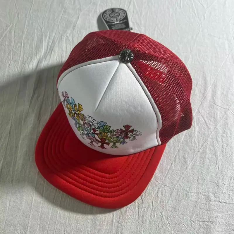 Chrome Hearts Trucker Cap Floral Cross Print