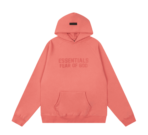 Fear of God Essentials Jogger Essentials Logo — 珊瑚红
