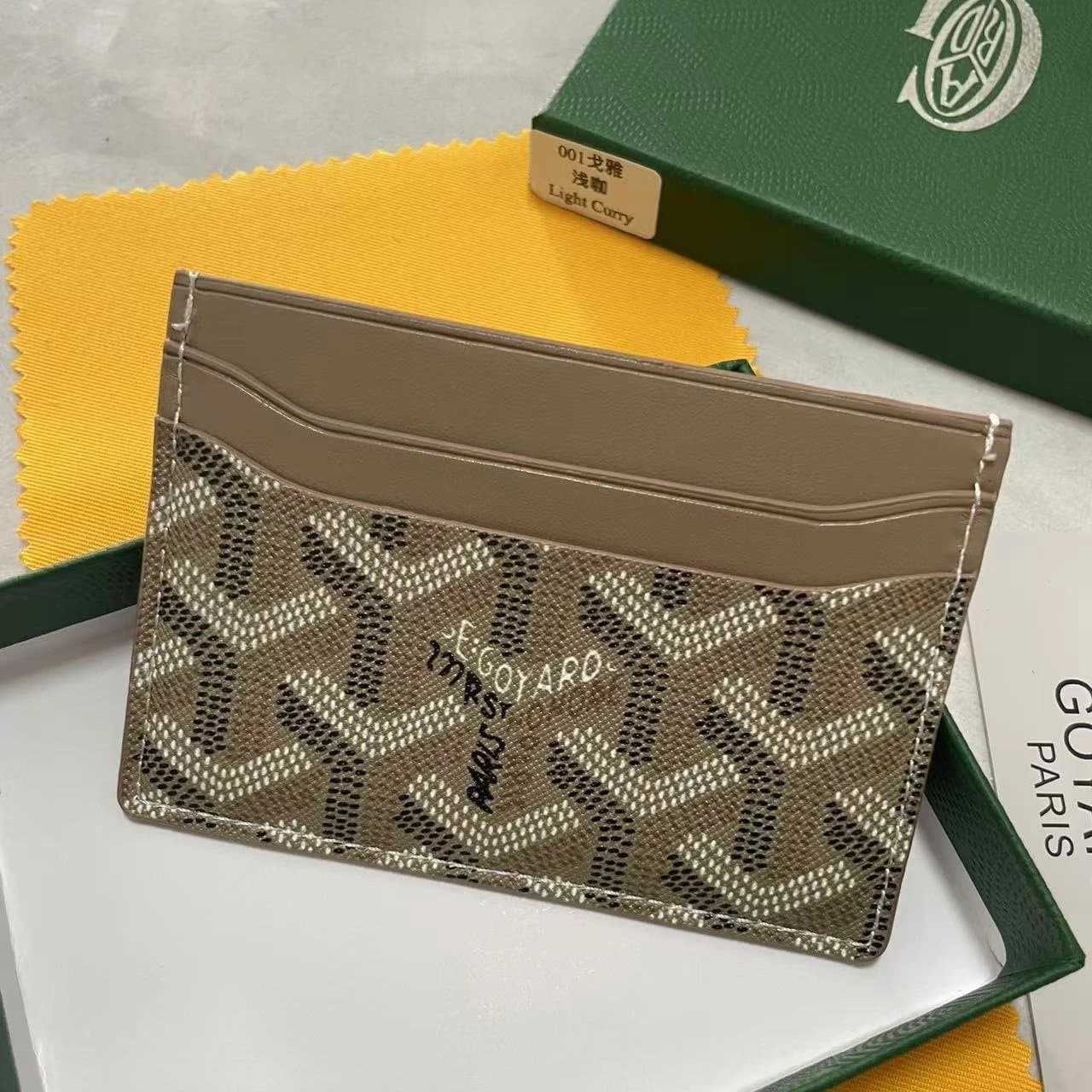Goyard Card Holder Goyardine Canvas