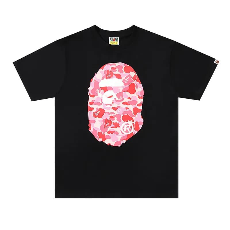 BAPE Ape Head Tee Pink Camo