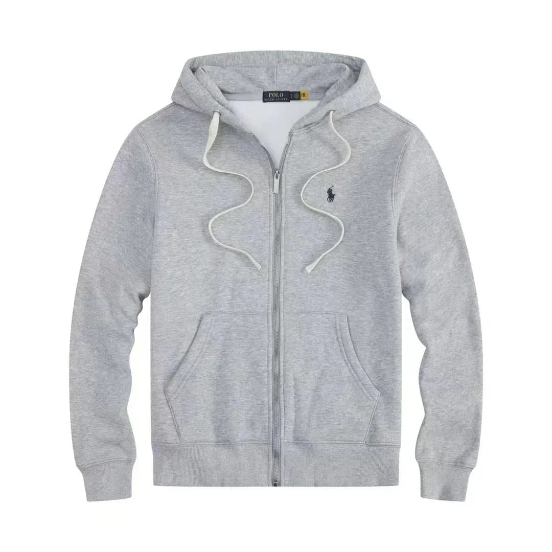 Polo Ralph Lauren Full-Zip Hoodie Heather Grey
