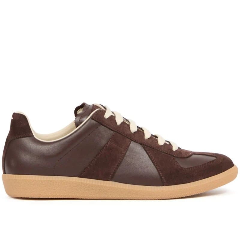 Maison Margiela Future Sneaker Brown Suede Leather