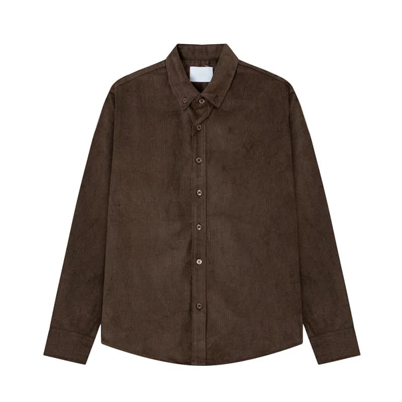 Fragment Design Corduroy Shirt Heart Embroidery