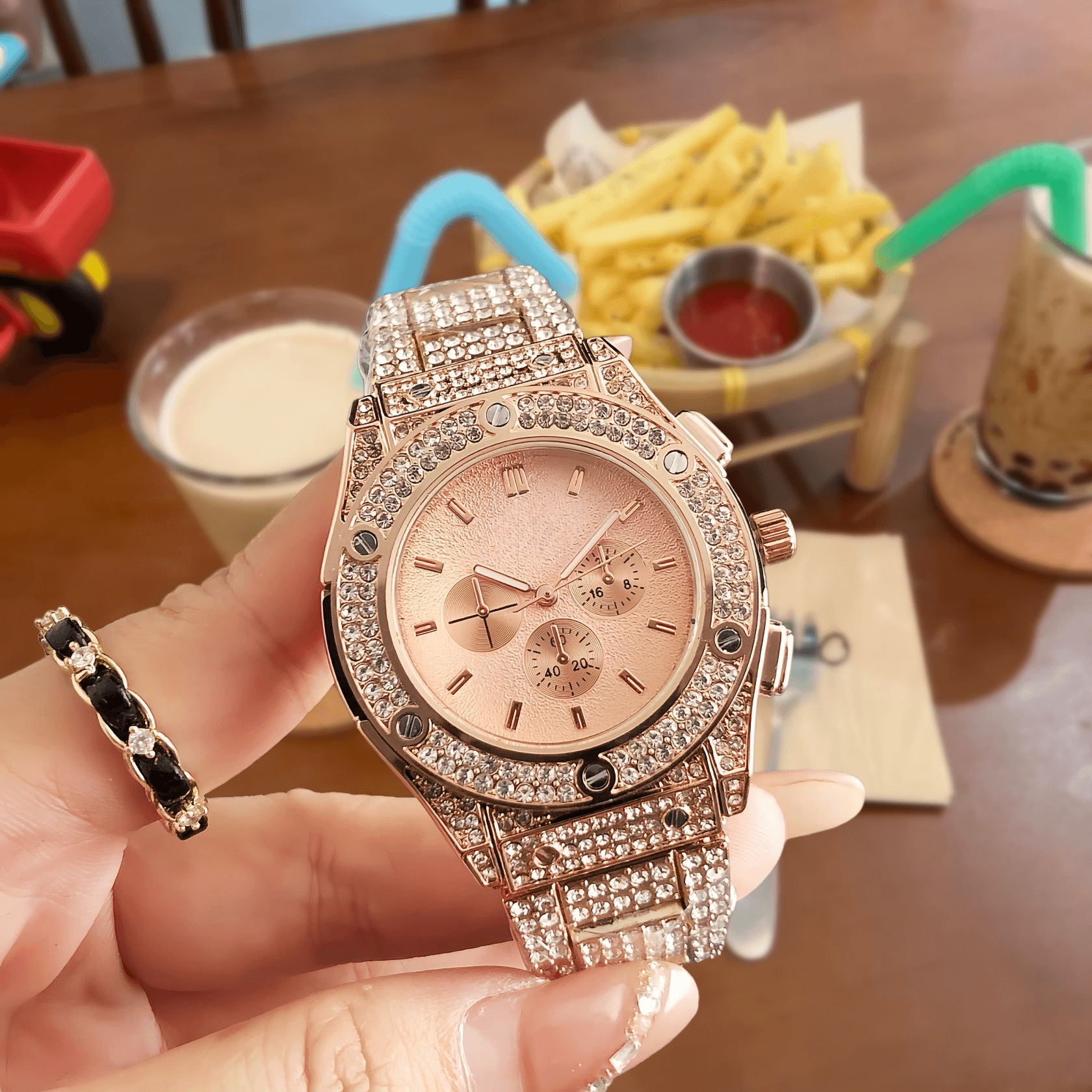 Audemars Piguet Royal Oak Chronograph Full Crystal Pave