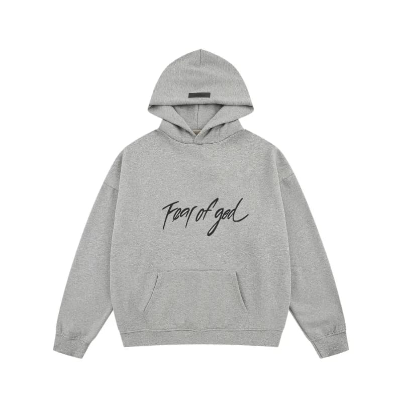Fear of God Essentials Graphic Tee 1977 Arch Logo — LM849 灰色加绒