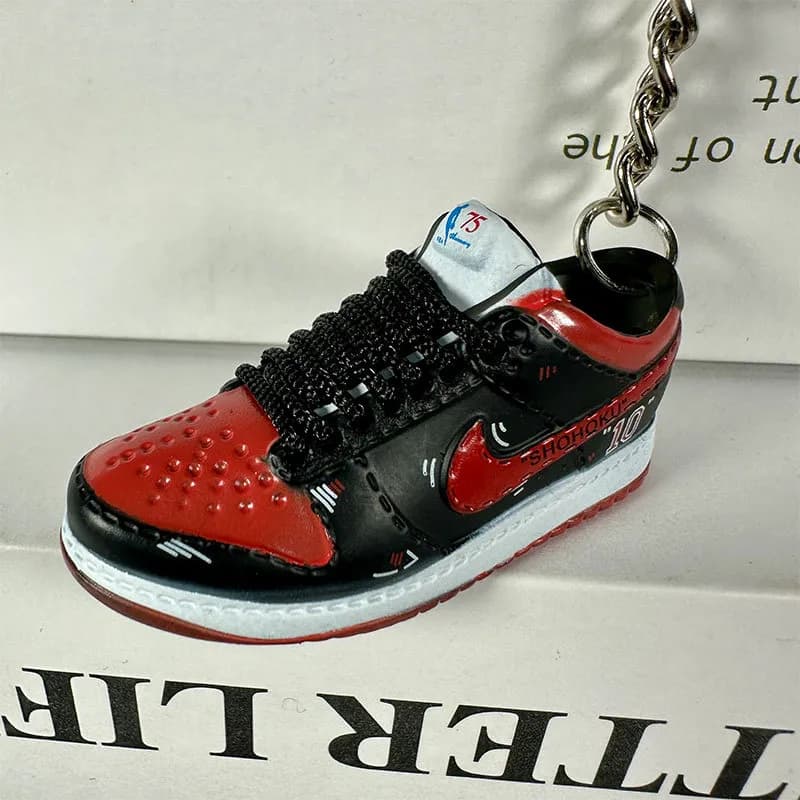 Cactus Plant Flea Market Sneaker Keychain Blue Lightning — 76. Dunk Black Red