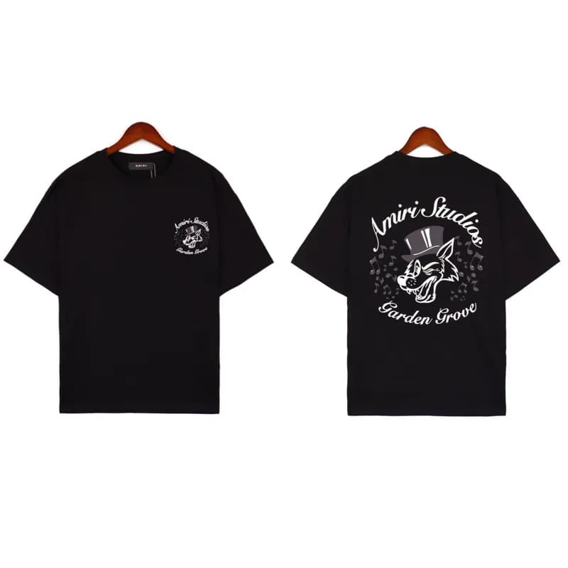 Amiri Graphic Tee Garden Grove Wolf