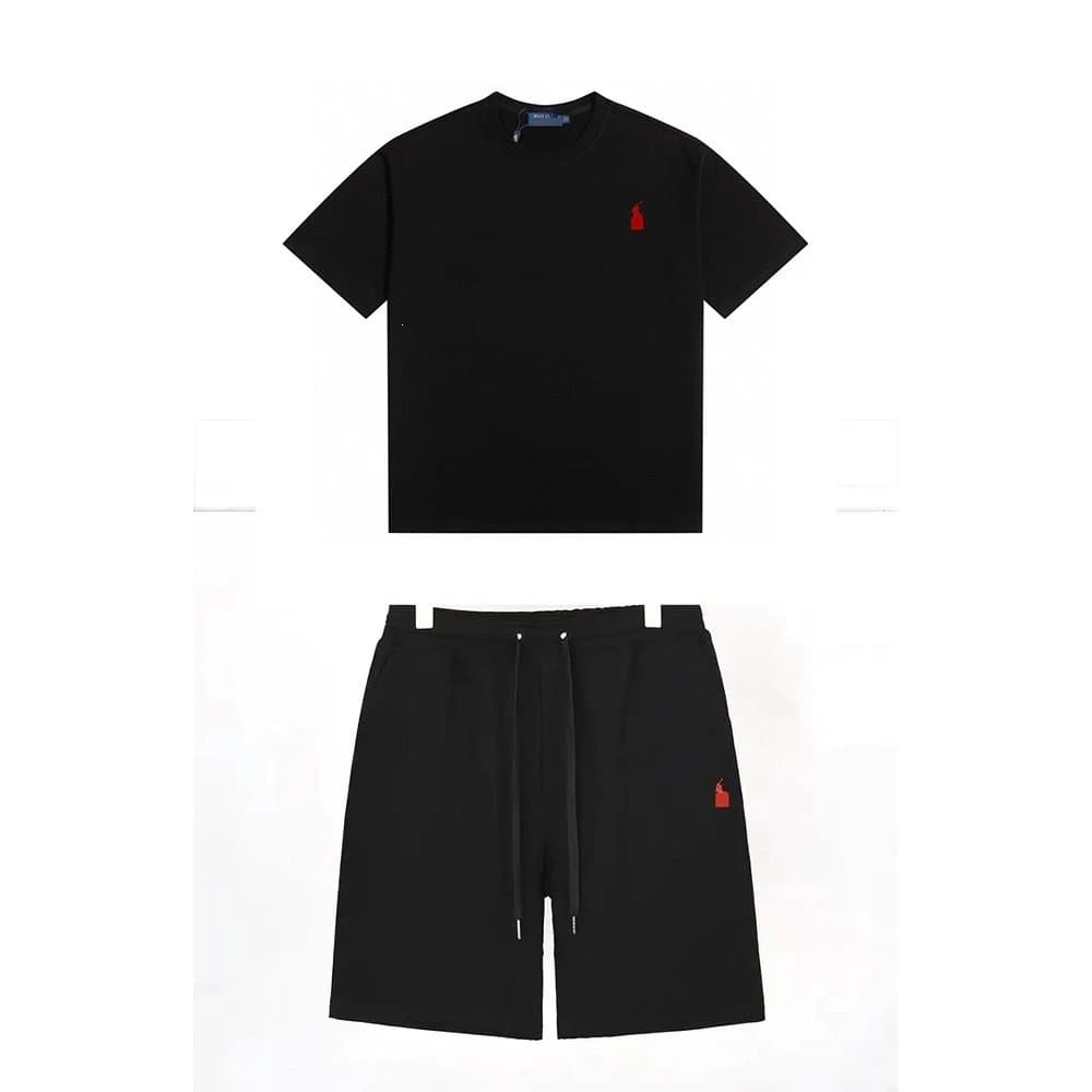 Polo Ralph Lauren Set Black with Red Pony