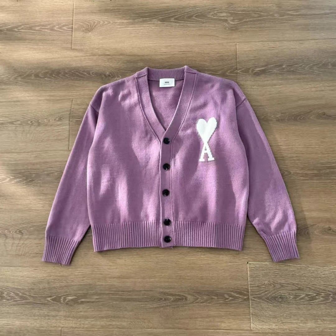 AMI Paris Cardigan Heart Logo