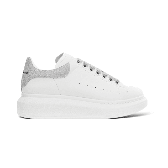 Alexander McQueen Oversized Sneaker Triple White — WhiteHolographic