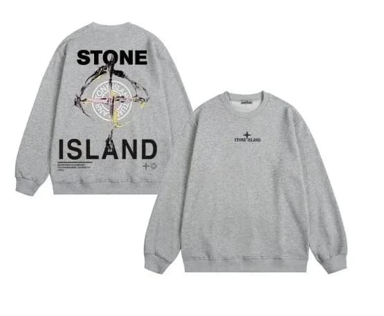 Stone Island Crewneck Sweatshirt Compass Patch — 35