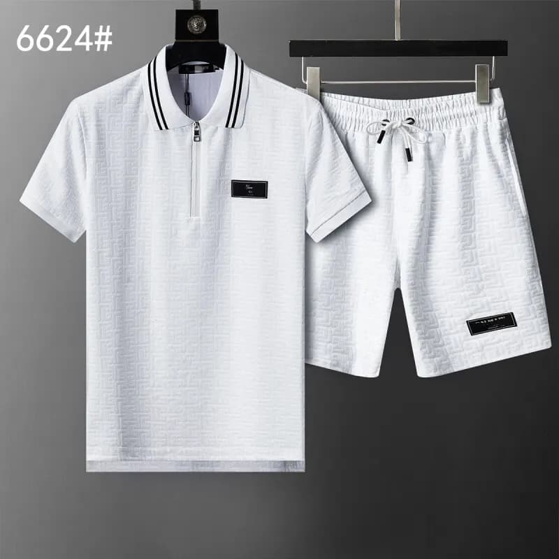 Gucci Polo and Shorts Set GG Jacquard