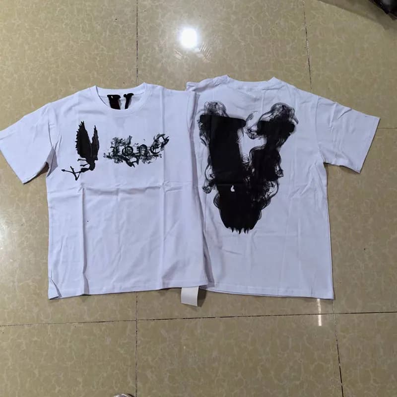 Off-White Graphic T-Shirt Smoke Print