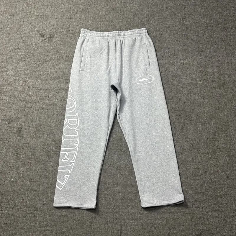 Corteiz Track Pants Embroidered Logo — 651灰色