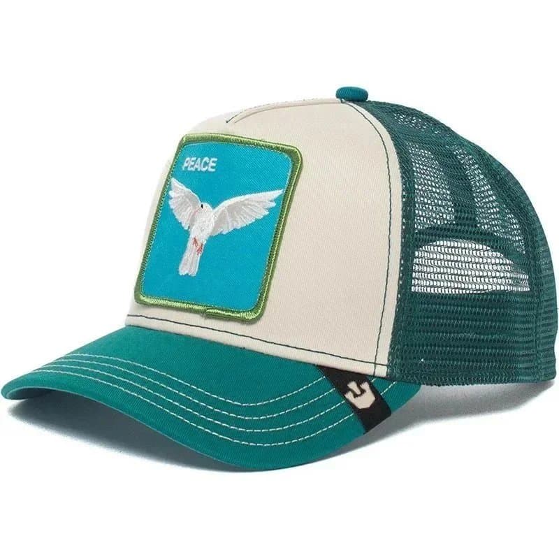 BAPE Trucker Cap Lone Wolf Patch — 可调节 · 和平鸽