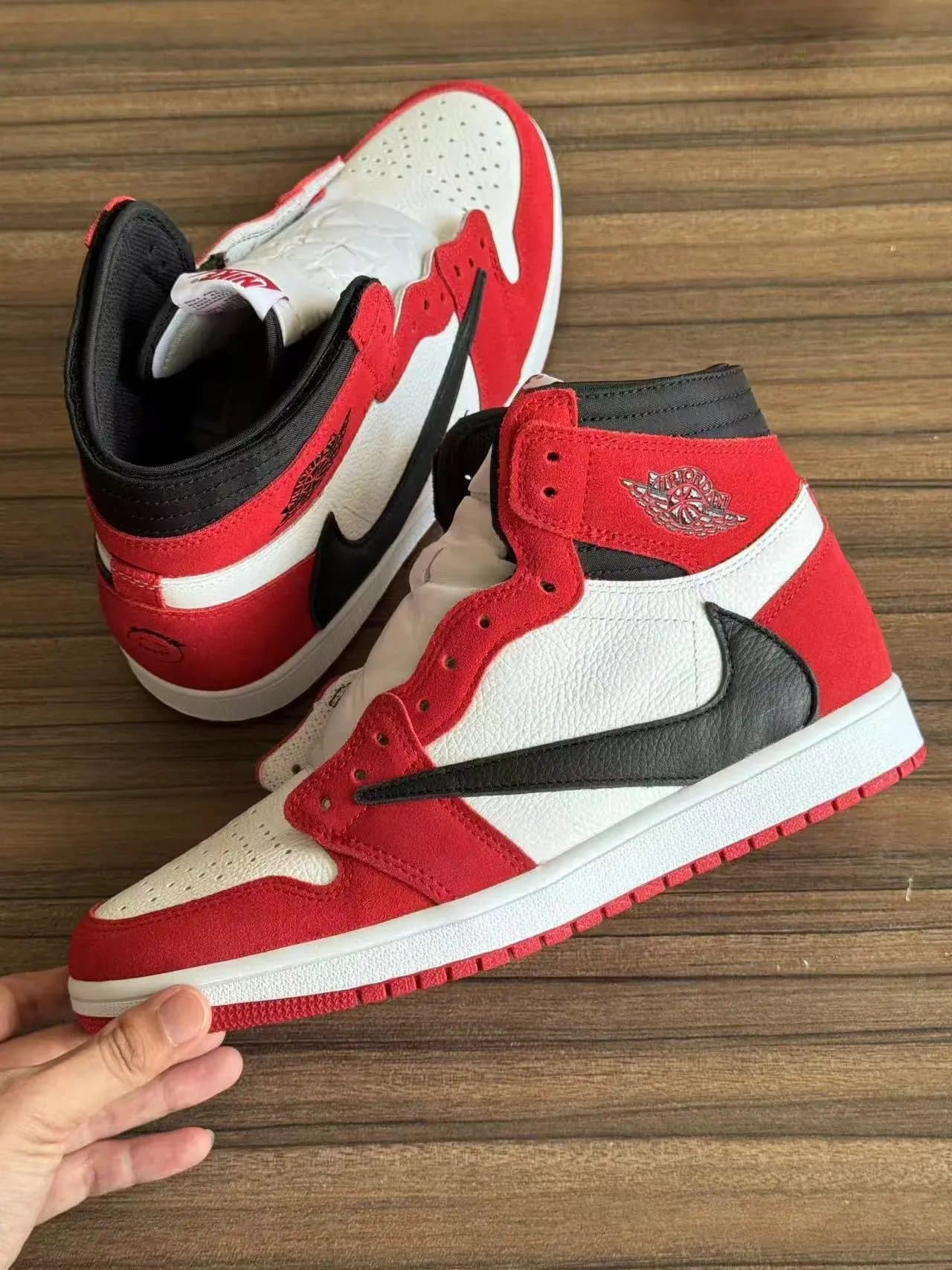 Nike Dunk Low Travis Scott — 留言备注：标准尺码 · LJR版本 · LJR AJ1闪电高帮倒钩黑红