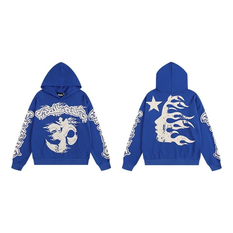 Gallery Dept. Hooded Sweatshirt Om Symbol Flame Print