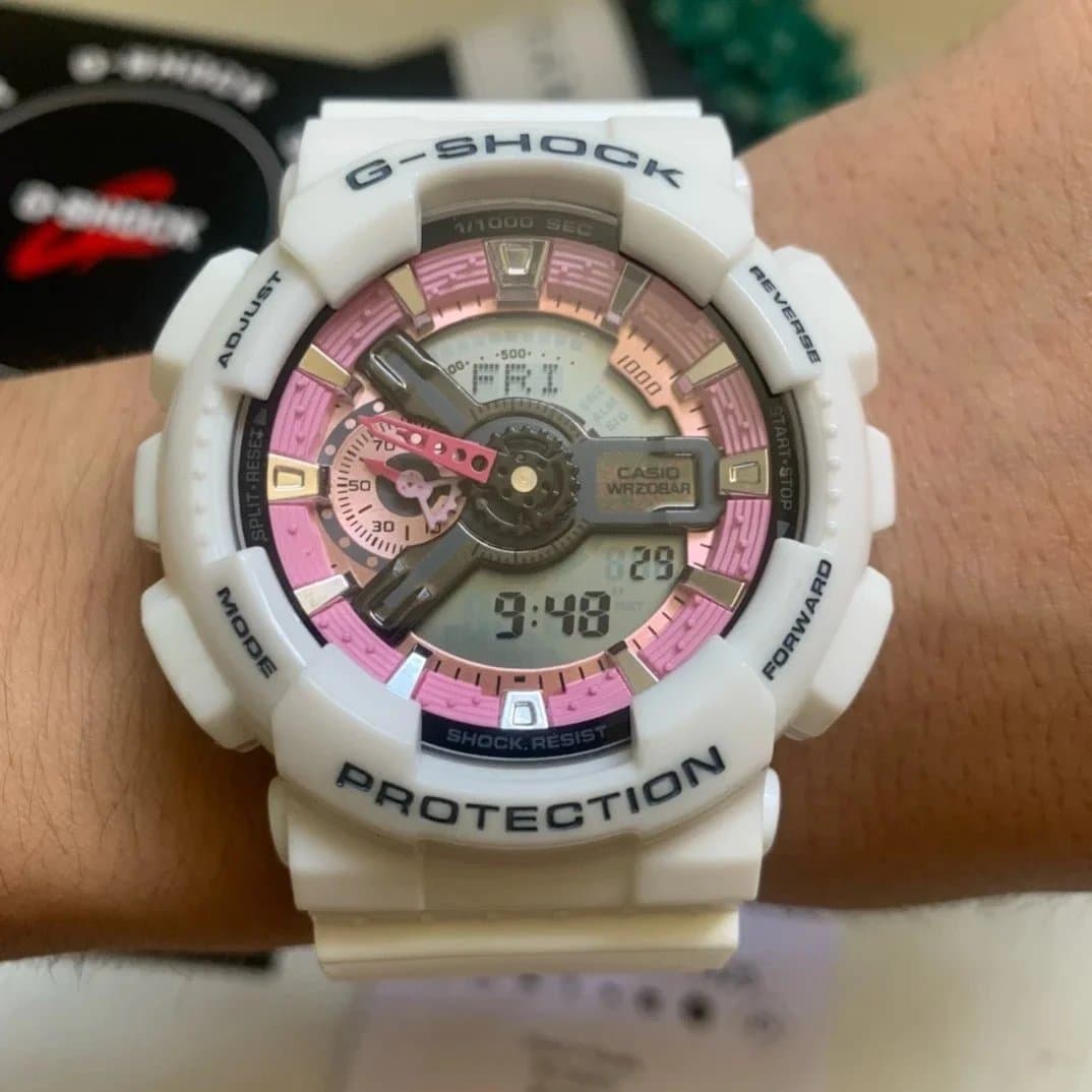 Casio G-Shock GA-110 White Blue Red — 19