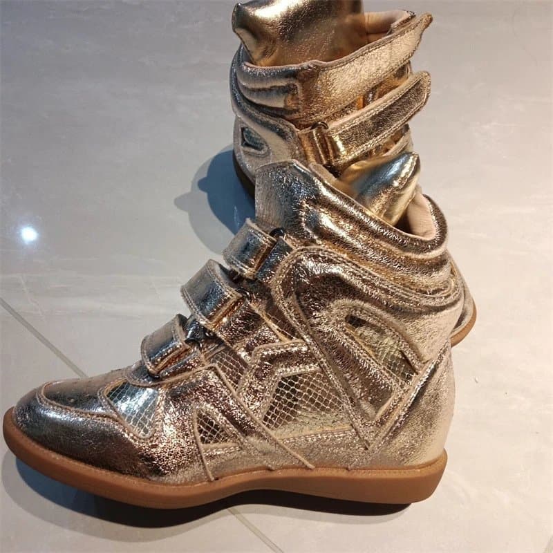 Maison Margiela Tabi Sneaker Double Strap — 金色