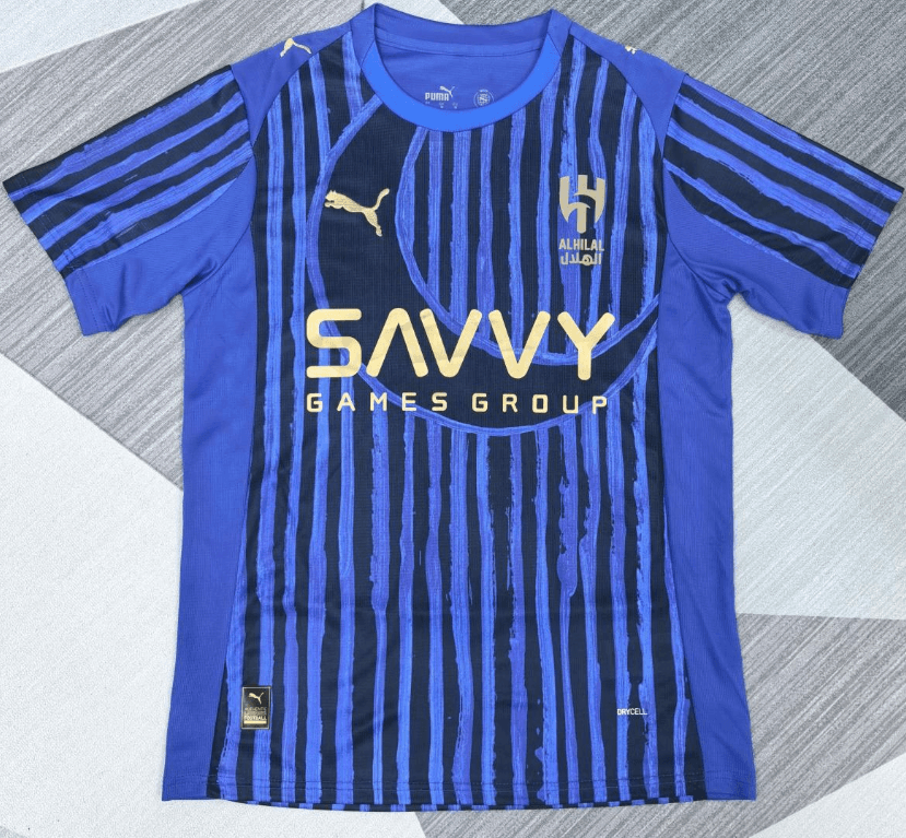 Adidas Training Jersey Circuit Print — 25-26 Fan Al Hilal Saudi Home