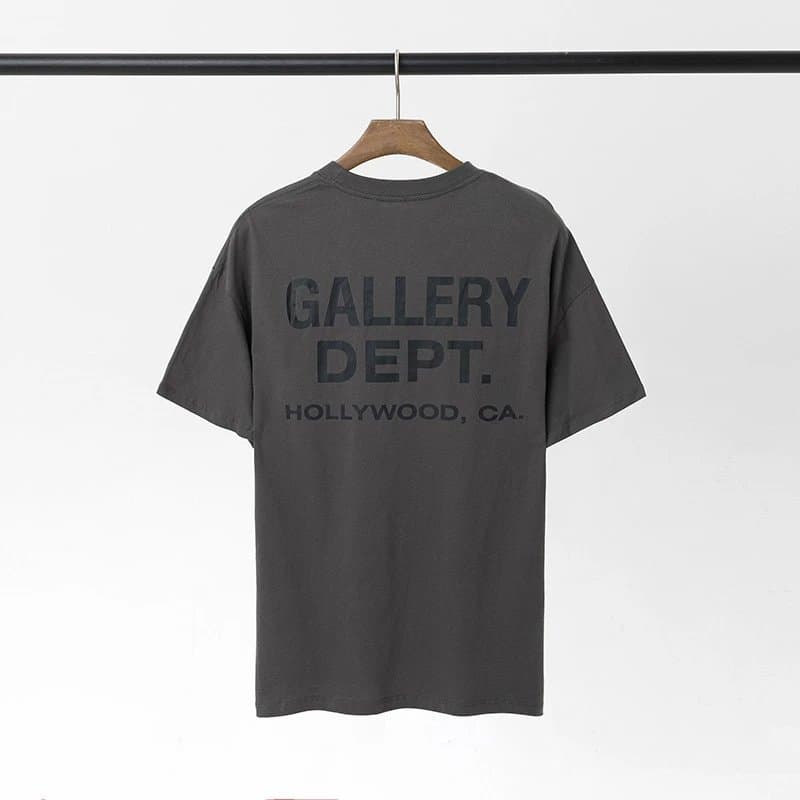 Graphic Tee Gallery Dept. Logo Print — 973# 黑灰