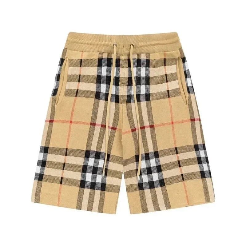 Prada Triangle Logo Shorts Beige with Black Triangle Patch — A09