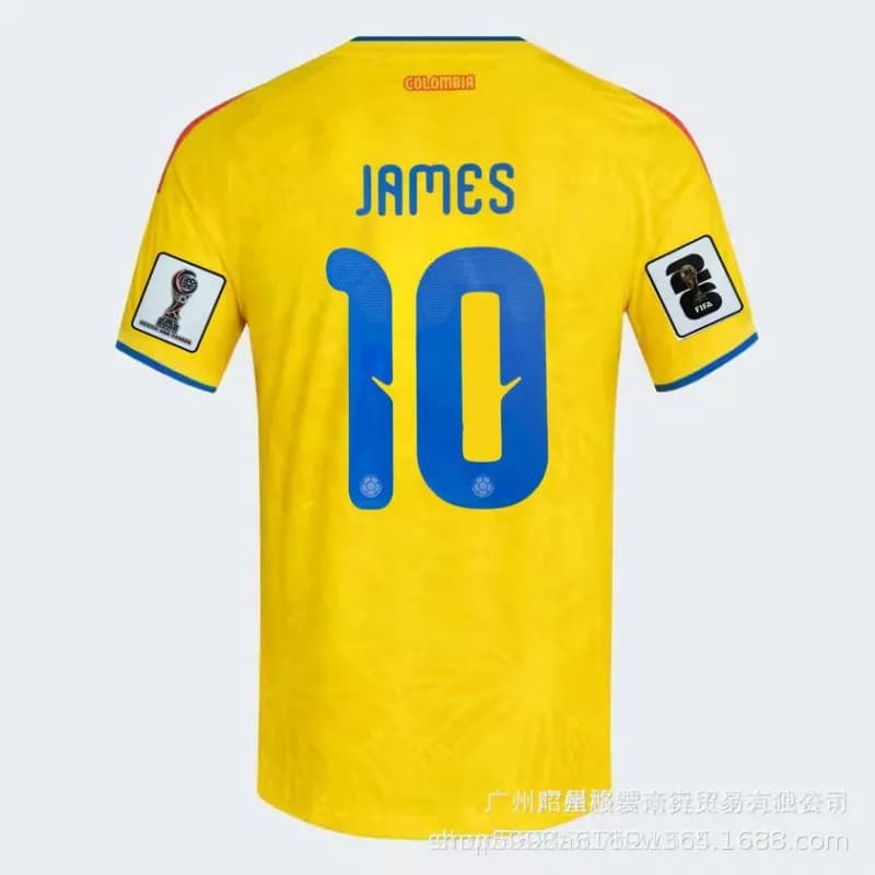 Nike Colombia National Team Jersey James Rodríguez #10