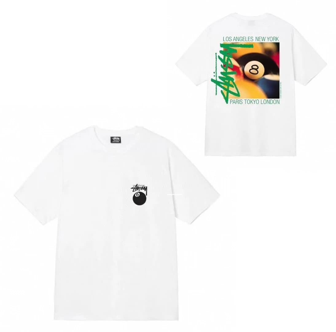 Stüssy Logo Tee Black Script — 937白色