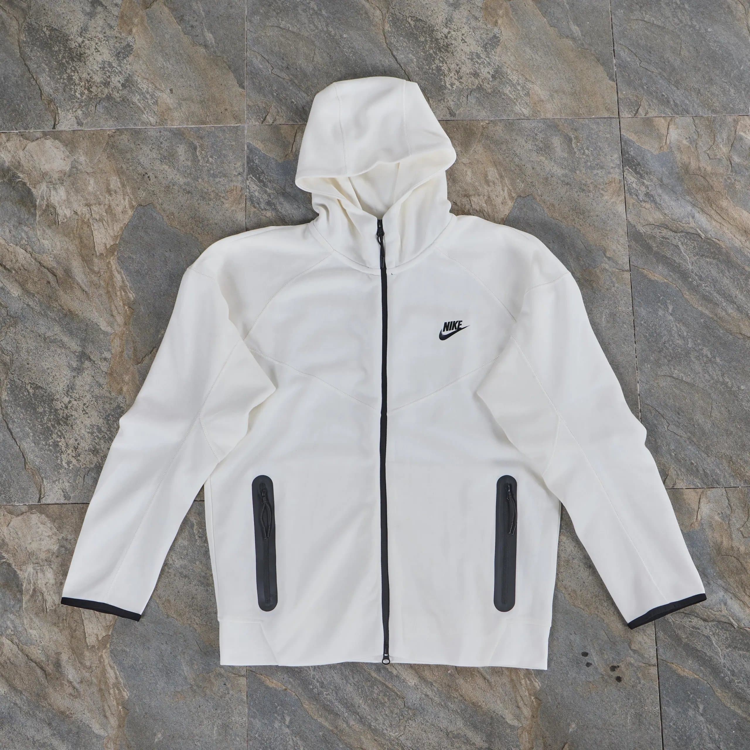 Nike Tech Fleece Hooded Jacket White/Black