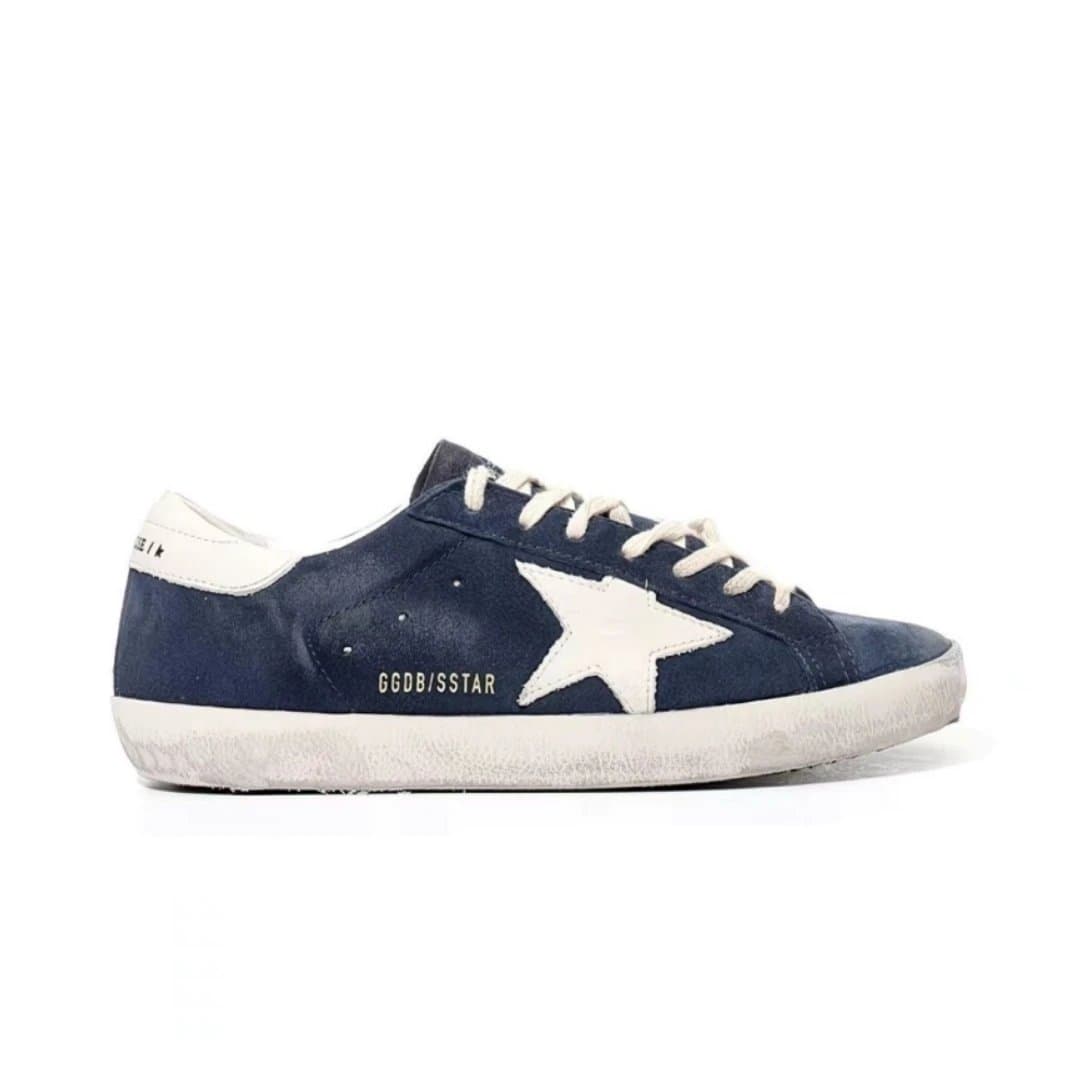 Golden Goose Superstar Distressed Navy