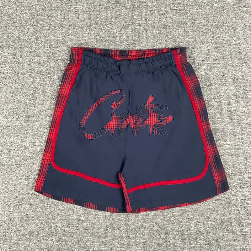 Converse Basketball Shorts Star Logo Panel — 6129 red and blue