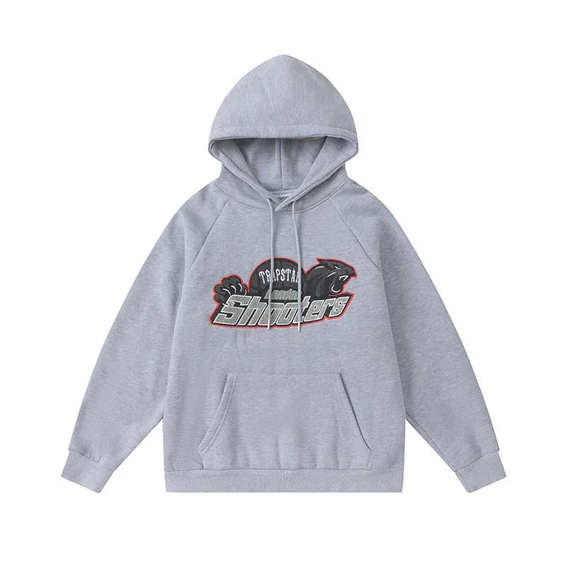 Corteiz Hoodie Shooters Graphic — 8824灰色卫衣